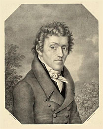 Lithographie von Joseph Nikolaus Peroux nach einem Gemälde von Jakob Wilhelm Christian Roux Signatur UB: Graph. Slg. P 328