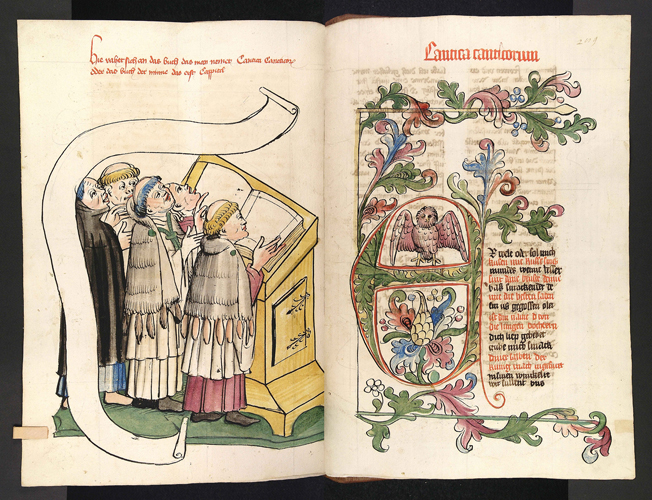 Geistliche beim Gesang des „Hohen Liedes der Liebe”, 1441‒1449
