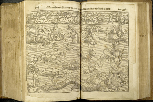 Tafel mit Meerwesen Skandinaviens (S. 988-989)