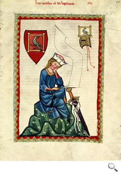 Codex Manesse (Cod. Pal. germ. 848), Herr Walther von der Vogelweide