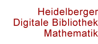 Schriftzug Heidelberger Digitale Bibliothek Mathematik