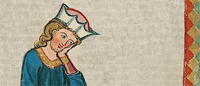 Ausschnitt aus Cod. Pal. germ. 848, Große Heidelberger Liederhandschrift (Codex Manesse)