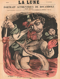 Karikatur: Napoleon III mit Fischschwanz