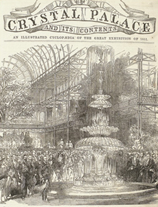 Titelblatt der Enzyklopädie  "The Crystal Palace And Its Contents"