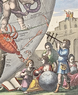 Der nördliche Sternenhimmel, aus: Andreas Cellarius: Harmonia Macrocosmica Sev Atlas Universalis Et Novus ..., 1661