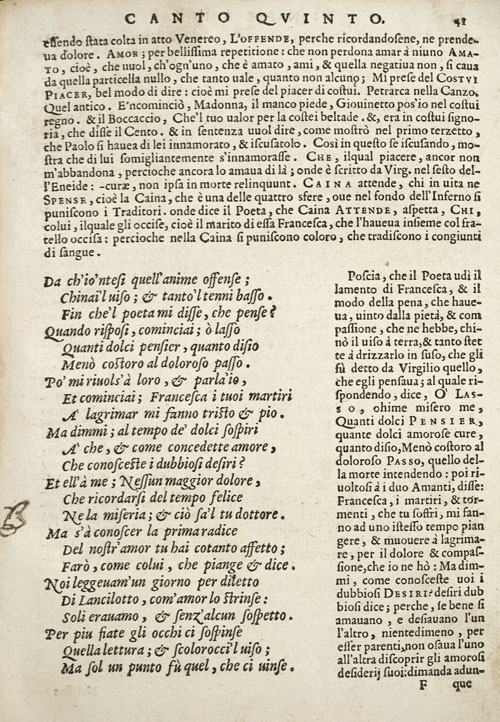 Verführerische Lanzelot-Lektüre in Dantes „Divina Commedia”