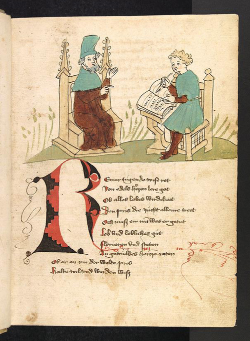 Dichter- und Schreiberbild im „Willehalm” des Rudolf von Ems, um 1420