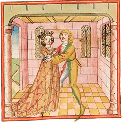 Die falsche Notzuchtklage der Kaiserin Castelle in der 'Historia septem sapientum', um 1450