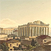 Tempel - Ausschnitt aus der Westansicht des Parthenon