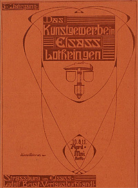 Titelblatt Das Kunstgewerbe in Elsaß-Lothringen 5. Jahrgang: Ornamentlinien