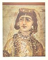 Brustbild einer Verstorbenen, aus: 'Die Bilder der Katakomben Roms'
