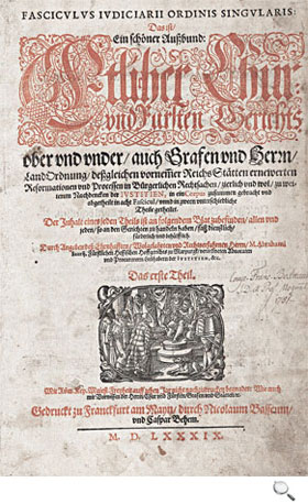 Fasciculus iudiciarii ordinis singularis, title Fasciculus iudiciarii ordinis singularis, title