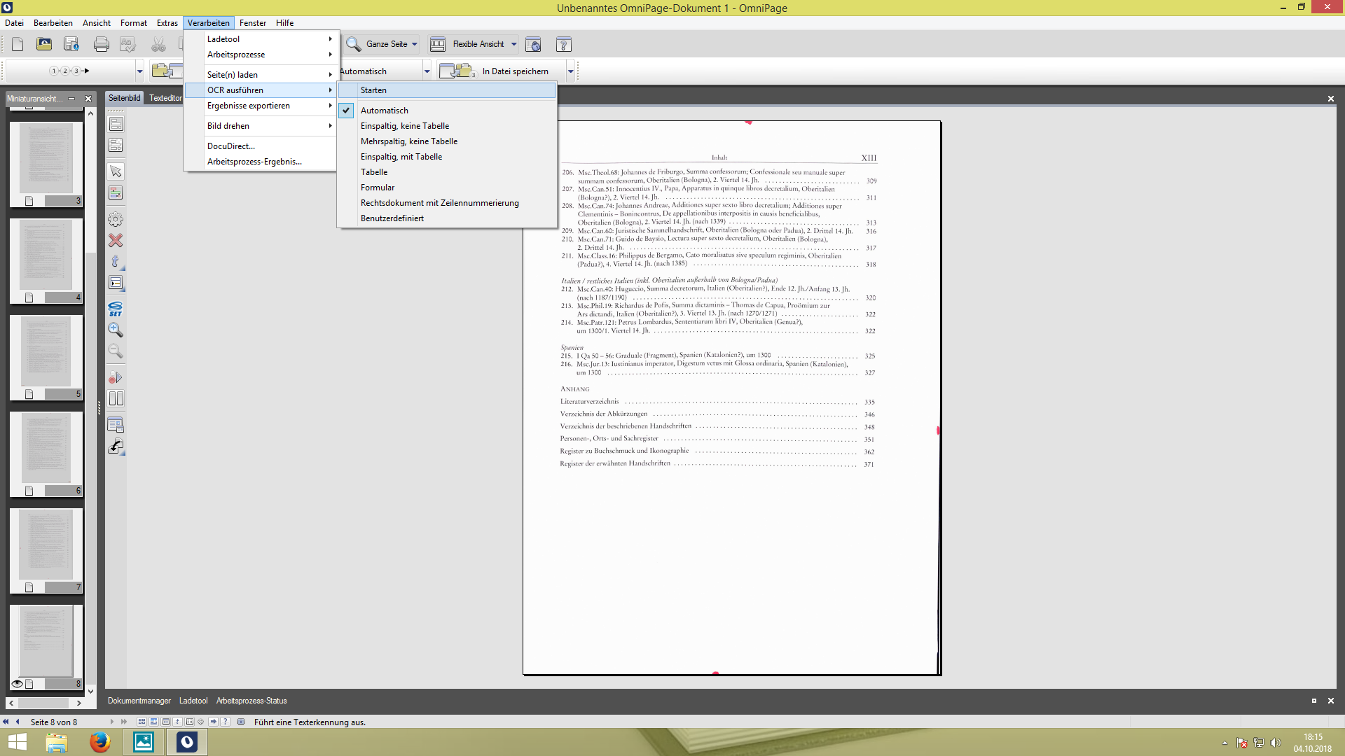 OCR-Texterkennung mit OmniPage 19OCR-Texterkennung mit OmniPage 19